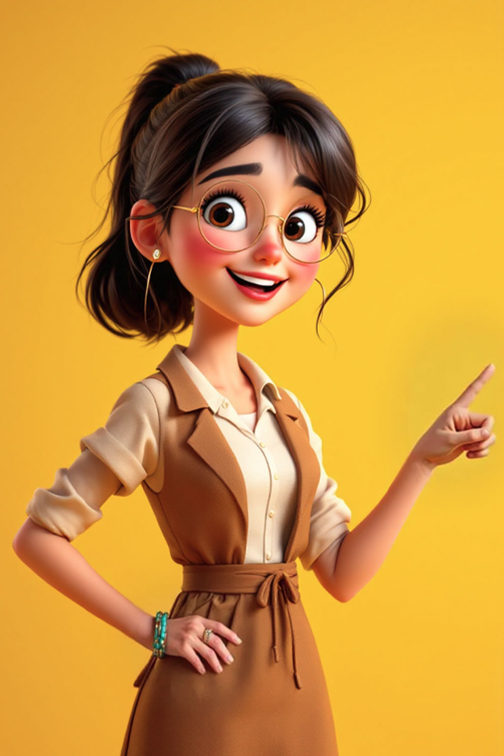 Cartoon girl illustration